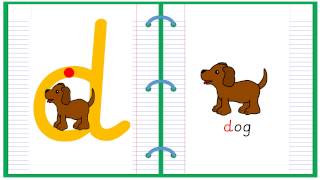 Lowercase Alphabet Letter D Learn to Read and Write [upl. by Randie]