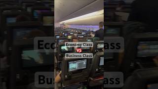 Economy Class VS Business Class  What’s the difference travel singaporeairlines [upl. by Eimot]