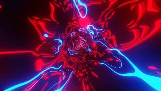 VJ LOOP NEON Red Blue Tunnel Abstract Background Video Simple Light Pattern 4k Screensaver [upl. by Nolava394]