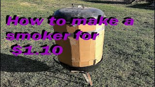 How to make meat smoker for 1 10 [upl. by Yank642]