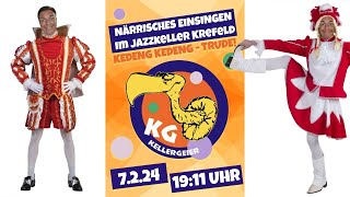 Caramelo 🥳Närrisches Einsingen mit der KG Kellergeier eVquot Live Musik Jazzkeller Krefeld 07022024 [upl. by Marna]