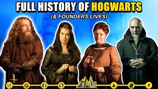 History of Hogwarts amp All 4 Founders Slytherin Gryffindor Hufflepuff Ravenclaw  Harry Potter [upl. by Anod]