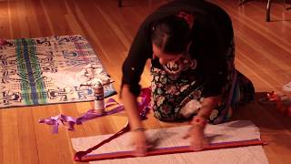 Making a Ribbon Skirt with Tala Tootoosis [upl. by Eeryt]