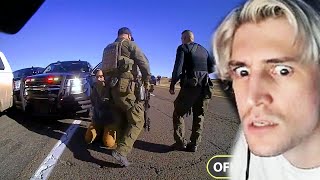 Triple Murder Suspect vs New Mexico State Police  xQc Reacts [upl. by Omocaig805]