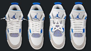 4 WAYS HOW TO LACE NIKE AIR JORDAN 4  JORDAN 4s Lacing [upl. by Otrebliw]