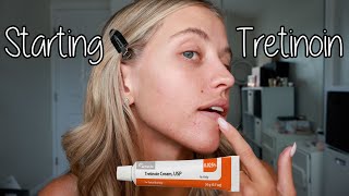 Starting my Tretinoin Journey purging how I started amp beginner tips [upl. by Katuscha]