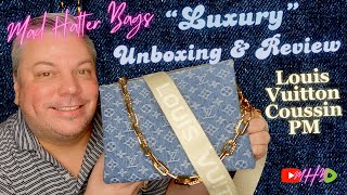 Unboxing My New Louis Vuitton Denim Remix Coussin PM [upl. by Accebar717]