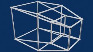 DiegoDCvids  4D Hypercube 超立方体 animation [upl. by Jarrow]