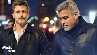 George Clooney amp Brad Pitt Mocked for Their Age in New Movie [upl. by Anol]