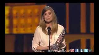 Ellen Pompeo Wins at Peoples Choice Awards 2013 [upl. by Jenette]