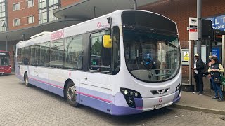 Broke First Colchester Volvo B7RLE D7E Wright Eclipse Urban 2 69517 BJ11ECD on service X71 [upl. by Haelem]