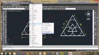 AUTOCAD EJERCICIO BÁSICO  3 TRIANGULO [upl. by Bowe716]