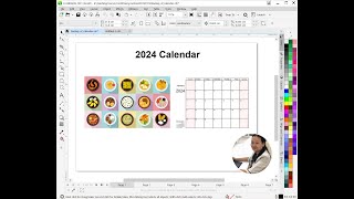 How to get calendar 2024 and Import to CorelDraw [upl. by Ashwin534]