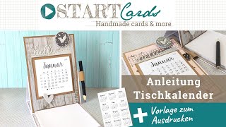 Tischkalender mit Notizblock — Anleitung [upl. by Maribeth30]