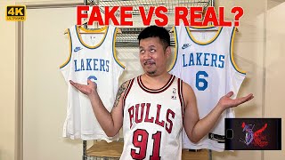 Nike Swingman Jersey Fake vs Authentic Review 2024  Classic Edition  Lakers LeBron James  Part 34 [upl. by Magnum]