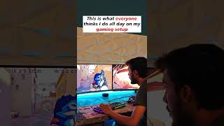 YOUTUBE ON 3000 GAMING PC SETUP 😂 funny funnyshorts youtube youtubeshorts gaming gamingsetup [upl. by Yenial]