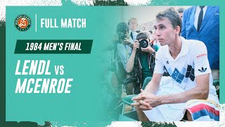 Lendl vs McEnroe 1984 Mens final Full Match  RolandGarros [upl. by Mel331]