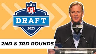 2023 NFL Draft Reaction amp analysis to Rounds 23 [upl. by Allimaj]