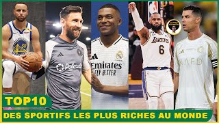 TOP 10 des sportifs les plus riches au monde en 2024 [upl. by Naliorf131]