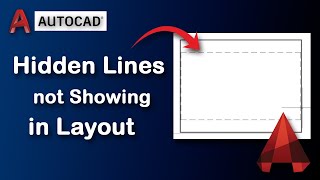 Hidden Lines not Showing in Paper Space or Layout in AutoCAD [upl. by Rutger]