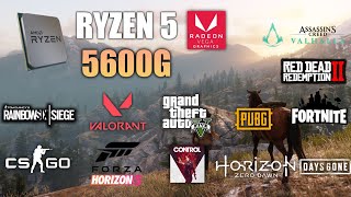 Ryzen 5 5600G Vega 7  Test in 10 Games  5600G Gaming [upl. by Pals596]