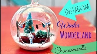 DIY Snow globe Photo Ornaments  use Instagram pics [upl. by Ainos]