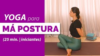 🌟 Aula de Yoga para Iniciantes Má Postura especial home office [upl. by Osyth]