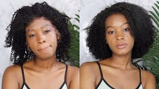 Turning a Full Lace Wig into a Half Wig  Afsisterwig [upl. by Coleville]