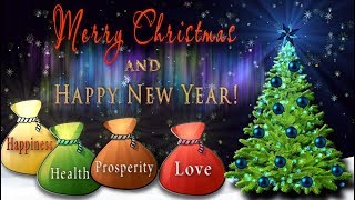 🎄Merry Christmas and Happy New Year🎄 Best wishes 4K Animation Greeting card [upl. by Darooge]