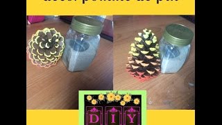 DIY SIMPLE  DÉCORER UNE POMME DE PIN 🖌 [upl. by Gone]