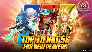 Top 10 Nat 5s For New Players [upl. by Inod23]