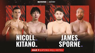 Beatdown Promotions 6 Stewart Nicoll V Issei Kitano  March 9 [upl. by Jordan559]