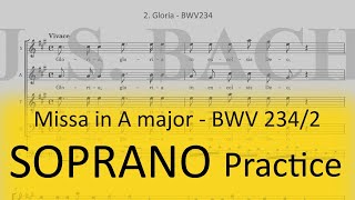 BWV2342 Gloria  Soprano practice [upl. by Foley103]