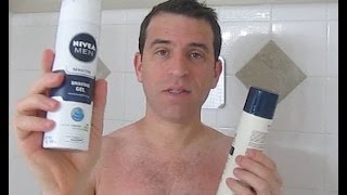 Shaving Gel Review Nivea Men Sensitive Shaving Gel Vs Aveeno Therapeutic Shave Gel Head To Head Te [upl. by Kean]