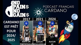 Podcast Cardano FR 190  CARDANO VA DÉPASSER LES ATTENTES CRYPTO EN 2024  ada btc eth [upl. by Weixel]