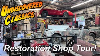 RARE CAR RESTORATION SHOP TOUR  Victress amp Lancer Updates plus a Custom Ford Model A Town Car [upl. by Enautna]