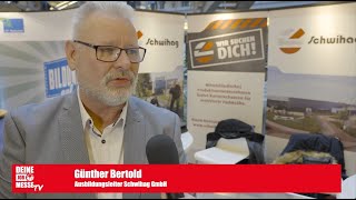 DEINE JOBMESSE TV im Talk mit Günther Bertold von der Schwihag GmbH [upl. by Avuha]