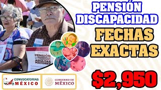 ✅🚨 ATENCIÓN 🛑✔ Depósito de tu PENSIÓN DISCAPACIDAD 2023 Fechas de tu PAGO [upl. by Colette]