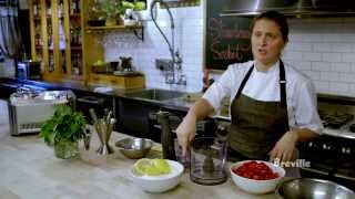 Breville Presents Strawberry Sorbet  quotMind of a Chef Techniques with April Bloomfieldquot [upl. by Khichabia]