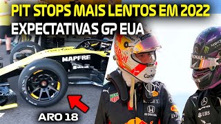 GP ESTADOS UNIDOS EXPECTATIVAS  PNEUS 2022 DEIXARÃO PITS MAIS LENTOS [upl. by Enyawed]