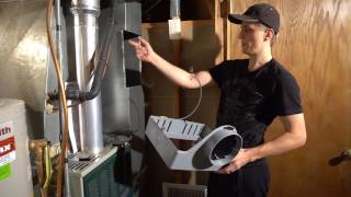 Aprilaire 600M Humidifier Installation Walkthrough [upl. by Ecart]