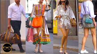 How to Dress Like an Italian And Nail Summer Style  Street Fashion in Milan [upl. by Alohcin]