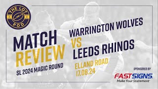 Warrington vs Leeds Match Review Panel [upl. by Alegnaed]