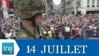 Défilé du 14 Juillet à bord dun char allemand  Archive vidéo INA [upl. by Deborath109]