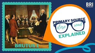 Brutus 1 Explained  What Elements of the Constitution Concerned the AntiFederalists [upl. by Leontine]