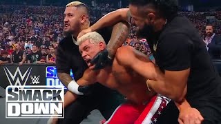 The Bloodline Terrorize Cody Rhodes and Kevin Owens  WWE SmackDown Highlights 71924  WWE on USA [upl. by Zacharias]