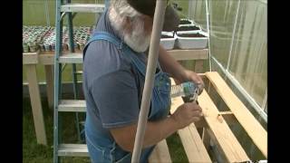 Part 10d Harbor Freight 10 X12 Greenhouse Modification [upl. by Etep]