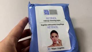 ✅ How To Use Global Beauty Care Retinol Makeup Cleansing Wipes Review [upl. by Annaohj]