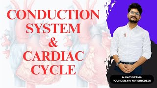 CARDIAC CYCLE  CONDUCTION OF HEART  heart cardiaccycle anatomy physiology conduction [upl. by Delmar]