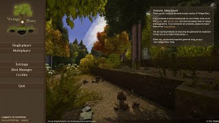 Vintage Story  CoOp Wilderness Survival   Community Server  Ep 01 [upl. by Enelrad666]